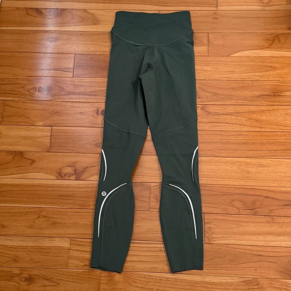 Lululemon Base Pace High-Rise Reflective Tight 25" Smoked Spruce Size 0 - Picture 5 of 8